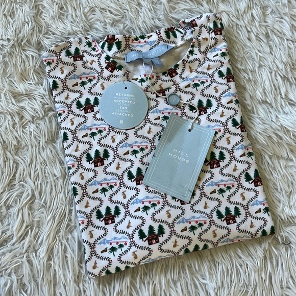 Hill House Charlotte Sleep Tee in Ski Chalet Size Small - Picture 1 of 7